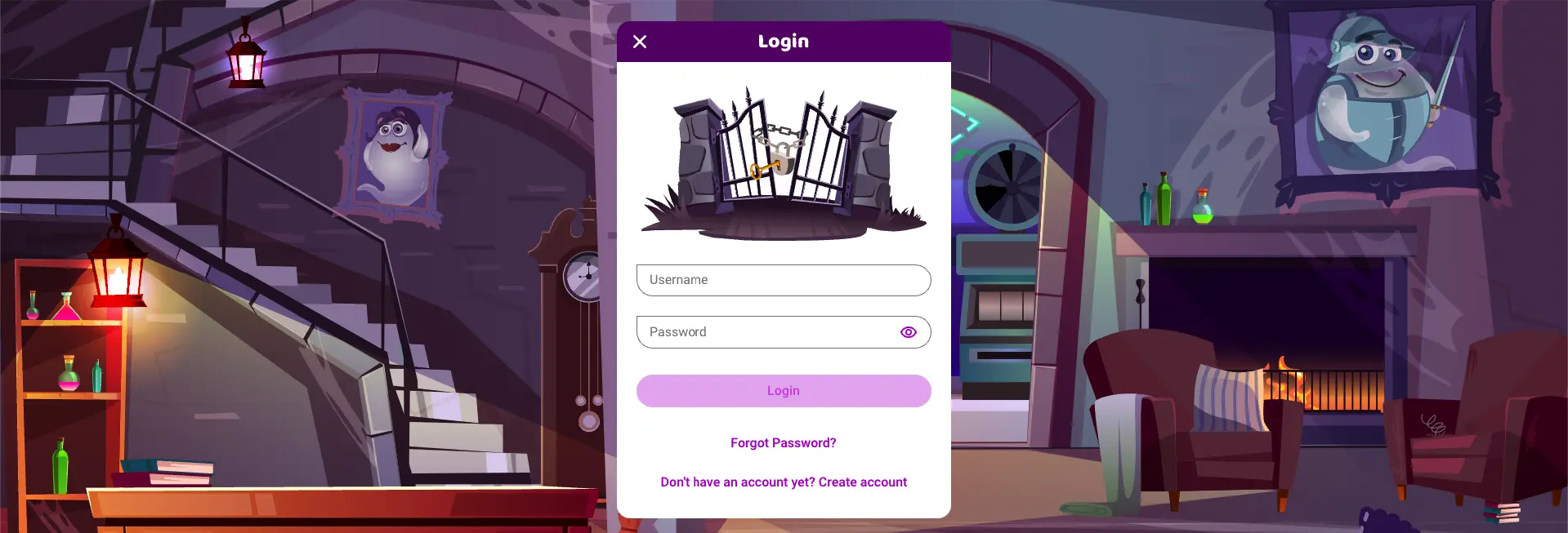 Boo casino login page