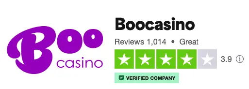 Boo Casino Trustpilot rating